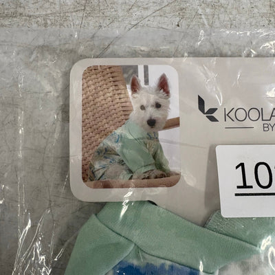 Koolaburra by UGG Pet 1-Piece Pajama Dog Shirt - 17-18" Collar, Aqua, Large