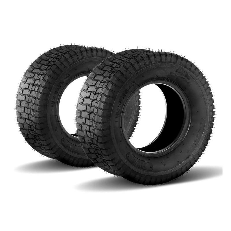 2-PACK Million Parts 16x6.50-8 Turf Tires 4 Ply for Garden Tractor Lawn Mower