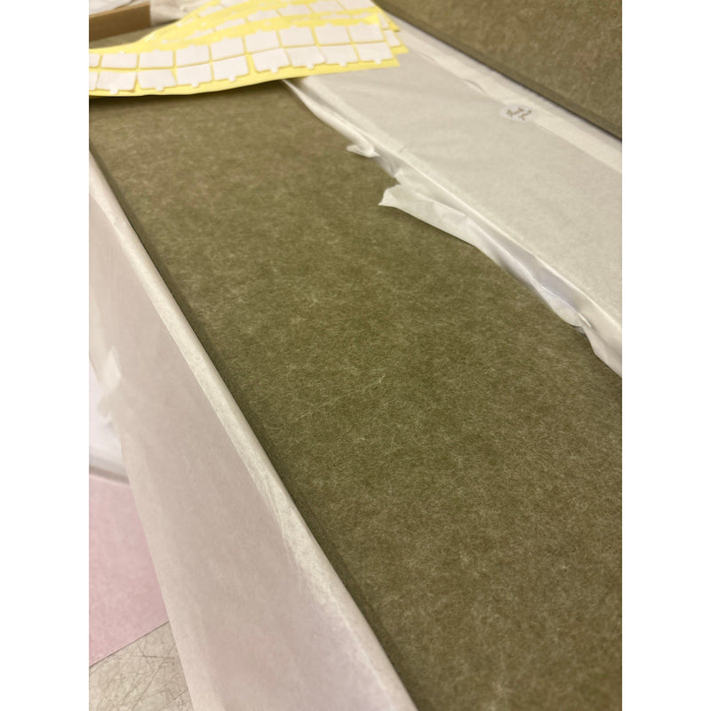 DECORITA Shiplap Felt Wall Panels 23-SqFt Interior Wall Decor, Olive Green 24pcs