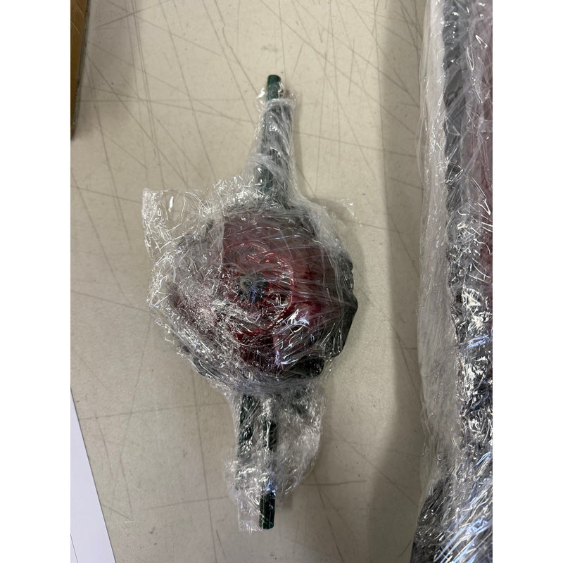 Flyvole Metal Agave Plant Outdoor Yard Decoration with Bird Feeder (Red)