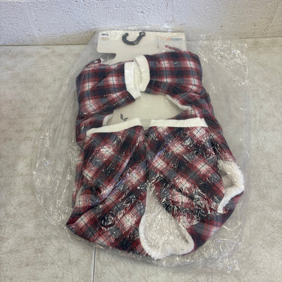 Koolaburra by UGG Pet Cozy Pajama w Hood Dog 20-21" Collar Red Plaid, Xtra Large