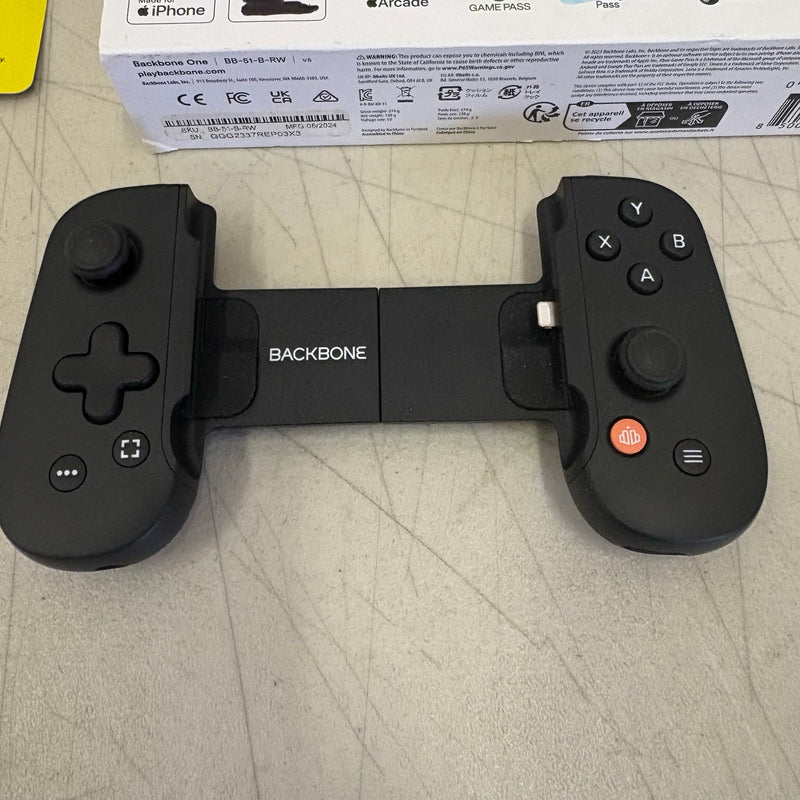 Backbone One Lightning Mobile Gaming Controller for iPhone 5-14 Series, Black