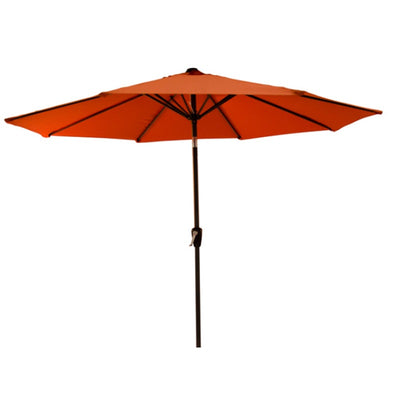 9' Market Umbrella with Tilt Waterproof Patio Umbrella, Crank Up & Down - Orange