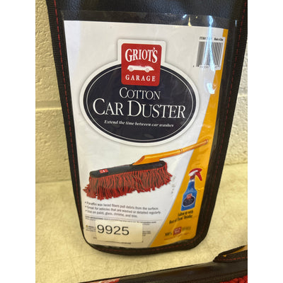 Griot's Garage Cotton Car Duster, Wooden Handle with Storage Bag, Auto Tools