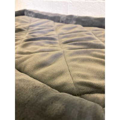 Koolaburra by Ugg Rectangle Dog Bed for Medium Size, 35"x23" Non-Slip, Soft Gray