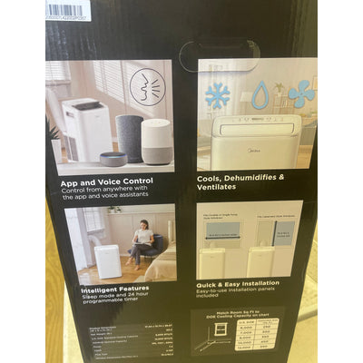 Midea Smart Air Conditioner 8,000 BTU DOE Portable Standup with Wheels