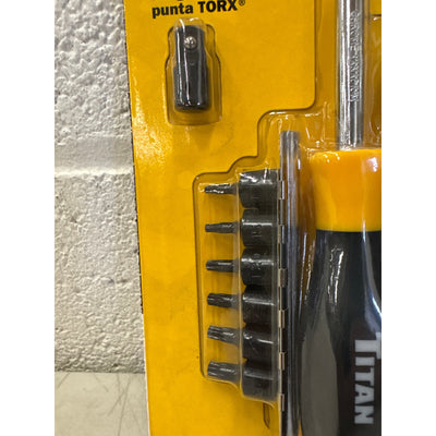 Titan 14 pc. Torx Bit Socket Set with Storage Rails, Hand Tools - 16190