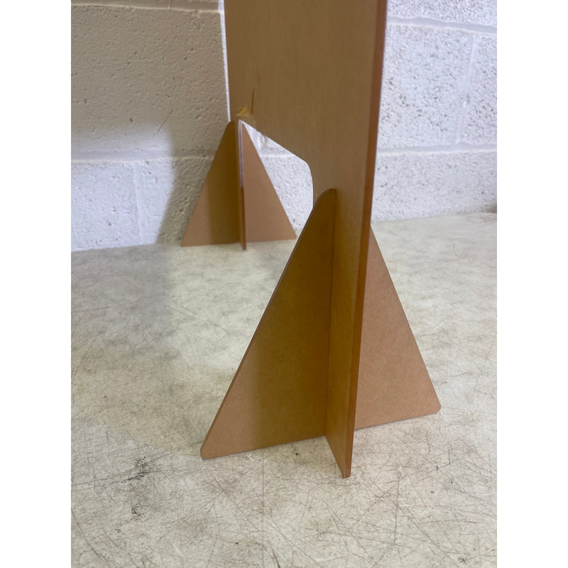 Plexiglass Protective Shield 26" x 22" x 1/4" Thick w 8" Stand Base