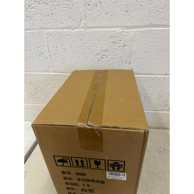 Omeily Large Makeup Organizer & Vanity Case, 3-Layers, Clear Design 13"x12"x8"