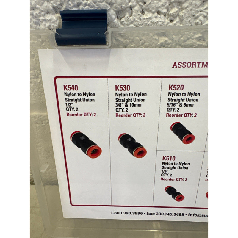 ‎S.U.R & R Auto Parts K555 Nylon Fuel Line Union Assortment, 12 Pieces