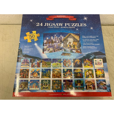 Eurographics Puzzles Nativity 50pc Puzzle 24 Day Advent Calendar