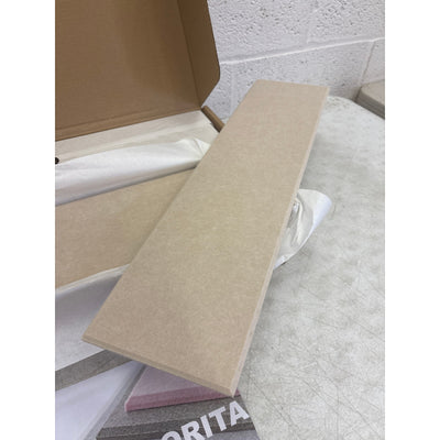 DECORITA Shiplap Felt Wall Panels 23-SqFt Interior Wall Decor, Light Camel 24pcs