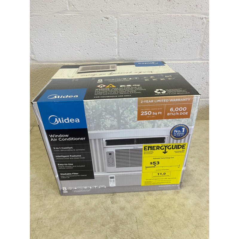 Midea 6,000 BTU Window Air Conditioner w ComfortSense Remote up to 250 sq. ft.