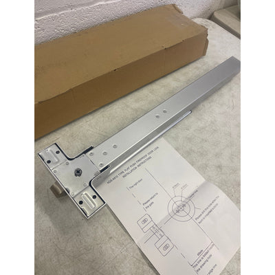 Flat Push Fireproof Door Lock with Key Lock, Exit Device - Silver KDS-A810