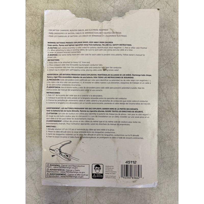 DieHard Battery Accessories 600P HD Booster Cable Clamps, For Side or Top Post