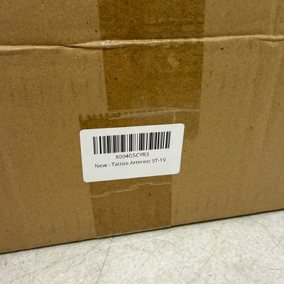 Tattoo Armrest Stand, Adjustable Height & Tilt, Rubber Anti-Slip Pad - Black