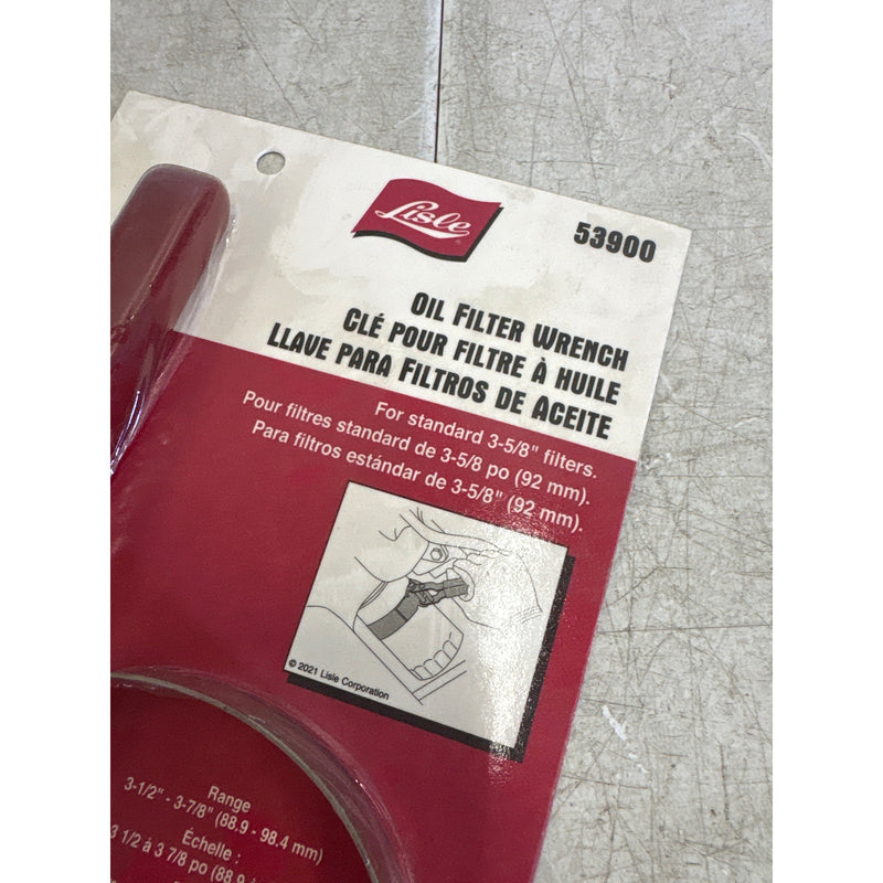 Lisle Small Filter Wrench Standard 3-5/8" Oil Filter Wrench, Hand Tools - 53900