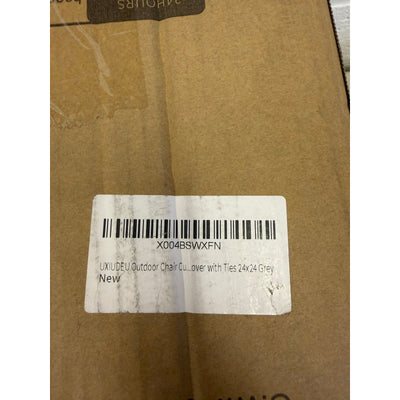 UXIUDEU Single Outdoor Chair Cushion& Cover, 24in x 24in, Patio Furniture - Grey