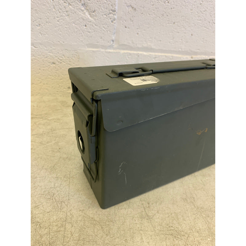 Metal Ammo Storage Box - .30 Cal Green Locking Steel Ammo Can 17 M19A1 Green