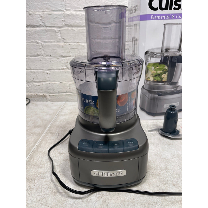 Cuisinart 8 Cup Food Processor, 350-Watt Motor, Gunmetal Gray FP-8GMP1 BPA Free