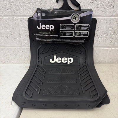 Plasticolor Jeep Weatherpro 4-Piece Floor Mat Set; Universal Fit - Black