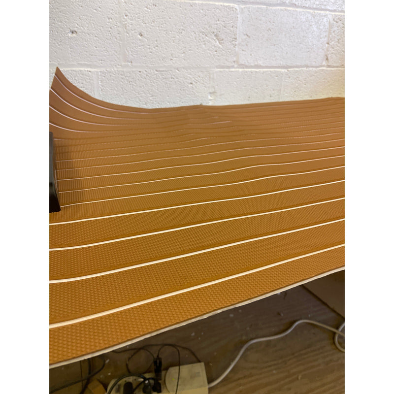 1 Pc of Marine Boat Flooring  EVA Foam Faux Teak Decking Sheet 95 x 35 inches