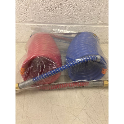 Phillips 15' POLAR AIR Coiled Air Hose - Red/Blue with Power Grip - 11-5150