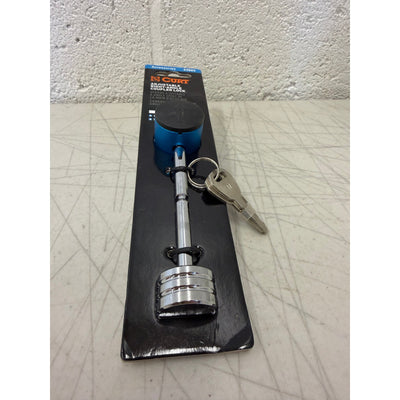 CURT Coupler Lock (1/4in. Pin; 1in. to 3in. Latch Span; Right-Angle; Chrome)