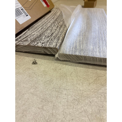 Set-of-2 Floating Shelves for Wall 24" Light Wood Shelves White, Gray, Brown