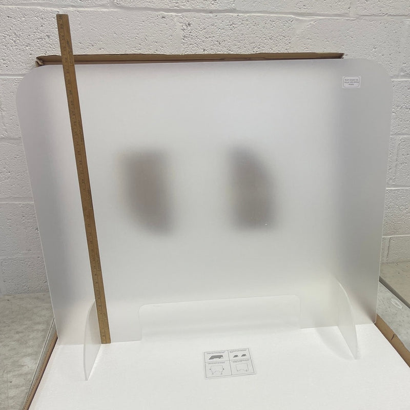 4-PACK Plexiglass Protective Shield Sneeze Guard 39" x 31" x 1/8" 12" Stand Base