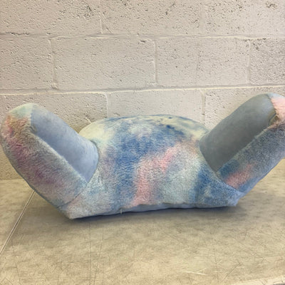 Soft Plush Backrest Pillow, 30"W x 15"H, Reading Pillow - Blue Tie Dye Design