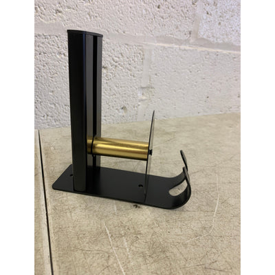Kitchen Utensil Holder with 8 Swivel Hooks, Wall-mounted Hanging Rack GOLD/BLACK
