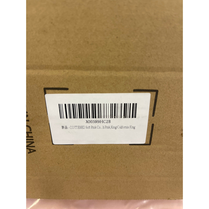 COTTEBED Super Soft Comforter Set, Pink KING/CALIFORNIA KING 107"x92" Bedding