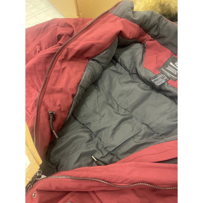 Wantdo Women's Winter Coat Warm Winter Jacket Hooded Puffer Parka Jacket 2X Red