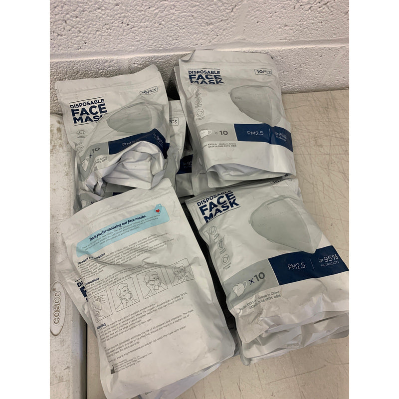 LOT-OF-160 KOLOSSUS Disposable Face Mask Sanding/Painting Respirator  KN95