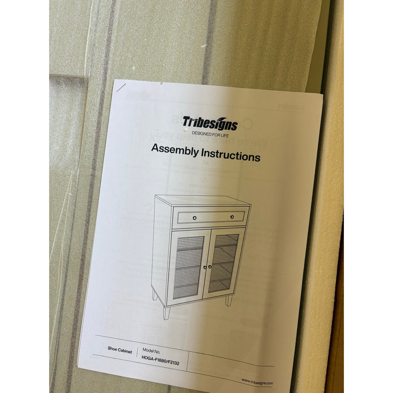 Tribesigns Storage Floor Cabinet w 2-Doors, 6-Shelf, 1-Drawer, Mint Green