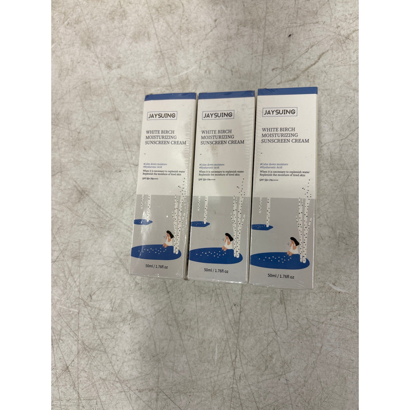 3-PACK Jaysuing Birch Juice Moisturizing Sunscreen SPF 50+ / PA++++/50ml Each