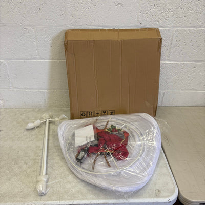 LED Lighted 4' Snowman Christmas Outdoor Decoration 180 LED Lights, Hat & Scarf