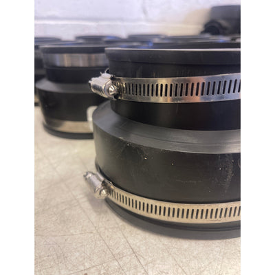 SET-OF-16 Fernco 4 in. Concrete x 4 in. DWV Flexible PVC Coupling Rustproof PVC