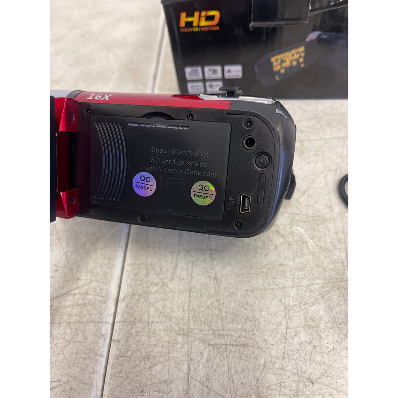 iNOVA HD Digital Camcorder 2.7in Camera Recorder 270° Rotation 16X Zoom - RED