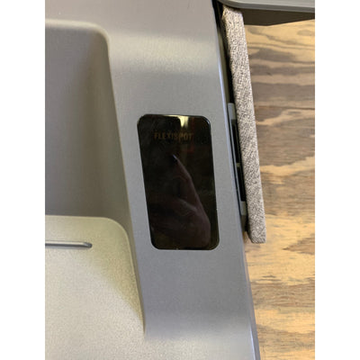 FlexiSpot Motorized Sit-Stand 30" Workstation w Side Storage GRAY EM6MG