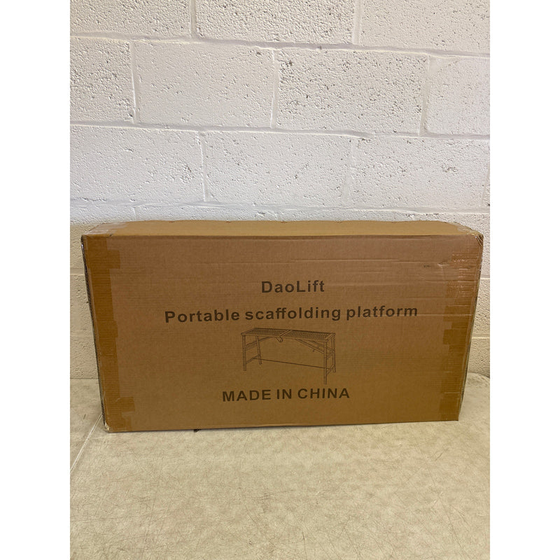 DaoLift Heavy Duty Scaffolding Platform 15.75"x70.87" Portable 660lb - Silver