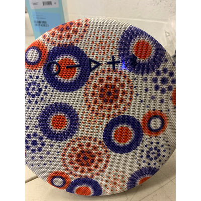 ONN Portable Bluetooth Speaker IPX4 Water Resistant Round Wireless Speaker