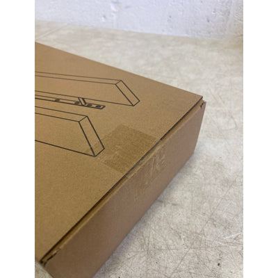 2-Pack Floating Wall Shelves Black 24x8x1.5" Invisible Brackets, Modern Storage