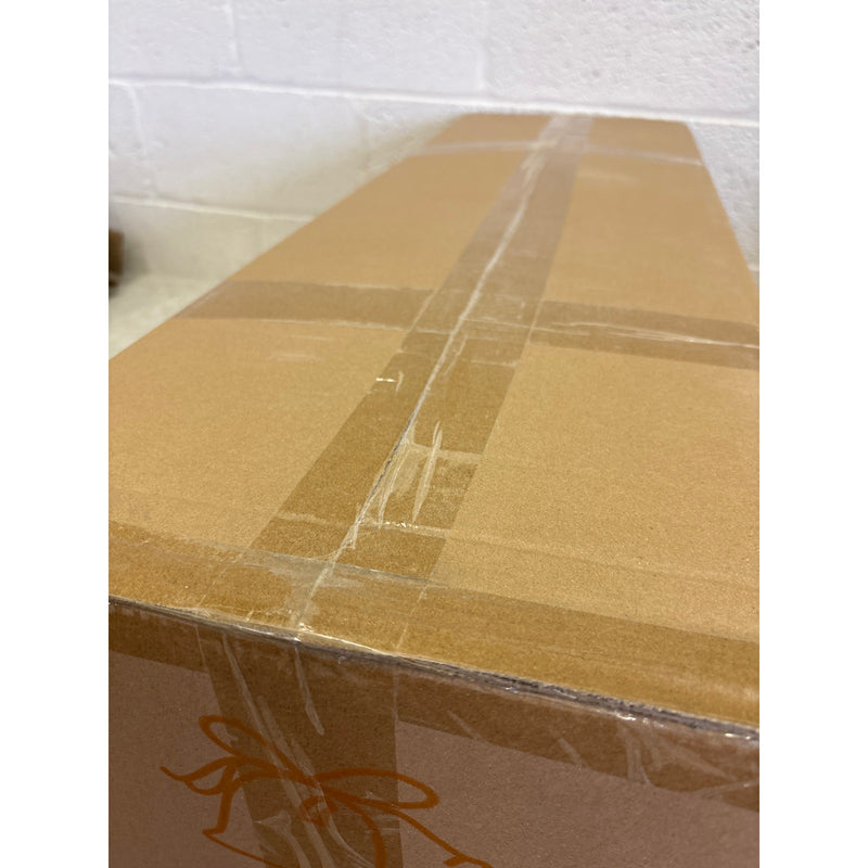 Okicolor 6.5ft Pre-Lit Artificial Christmas Tree Warm Lights & Metal Base Stand