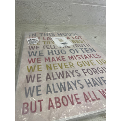Stupell In This House We Inspirational Art Wall Plaque 13 x 19 inches Wood