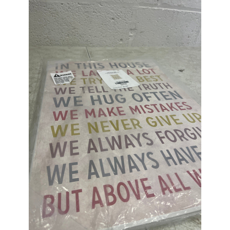 Stupell In This House We Inspirational Art Wall Plaque 13 x 19 inches Wood