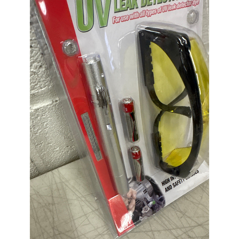 Certified A/C Pro UV Leak Detection Kit UV Light with Safety Glasses Auto Tools