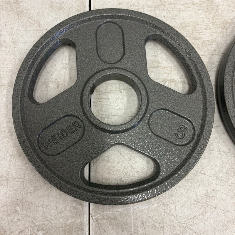 SET-OF-2   5lbs Weight Plates with 2" Bar Diameter, Weight Lifting Training