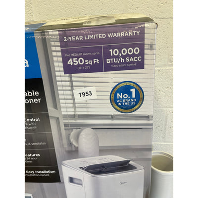 Midea Smart Air Conditioner 10,000 BTU DOE Portable with Wheels, Standup